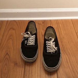 Classic black vans “authentic” style